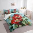 thumbnail image 3 of Homewish Country Flower Floral 7-Piece Twin Bedding Sets,Rustic Spring Garden Bedding Comforter Set,Red Blue Green Sheet Sets For Men Women,Ultra Soft Home Decor Reversible, 3 of 8