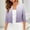 Purple, variant on CaComMARK PI Cropped Cardigan for Women 3/4 Sleeve Open Front Bolero Shrug Trendy Cardigans Coat Tops Yellow