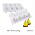 thumbnail image 4 of Molde de silicona para pastel de piña, pera, melocotón, Serie de frutas, Mango naranja, molde para hornear Mousse, fresa, postre francés, 4 of 4