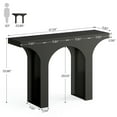thumbnail image 2 of Resenkos Entryway Table, Console Sofa Table,47" Console Table, Wooden Entryway Table Sofa Table with Arch Base,Black, 2 of 5