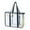 Navy, variant on Mikilon Clear Beach Bag for Women, Large Clear Tote Bag for Stadium Events - Zipper Closure, Waterproof, Sandproof