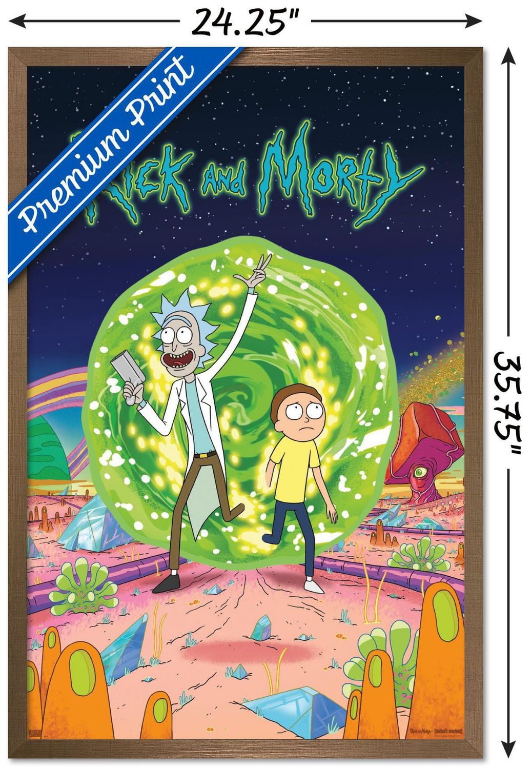 Rick And Morty - Cover Wall Poster, 22.375" x 34"