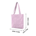 thumbnail image 3 of HongHeng Fashionable Large Capacity Shopping Bag Casual Tote Bag Canvas Handbag and Retro Corduroy Student Shoulder Bag for Women, 3 of 8