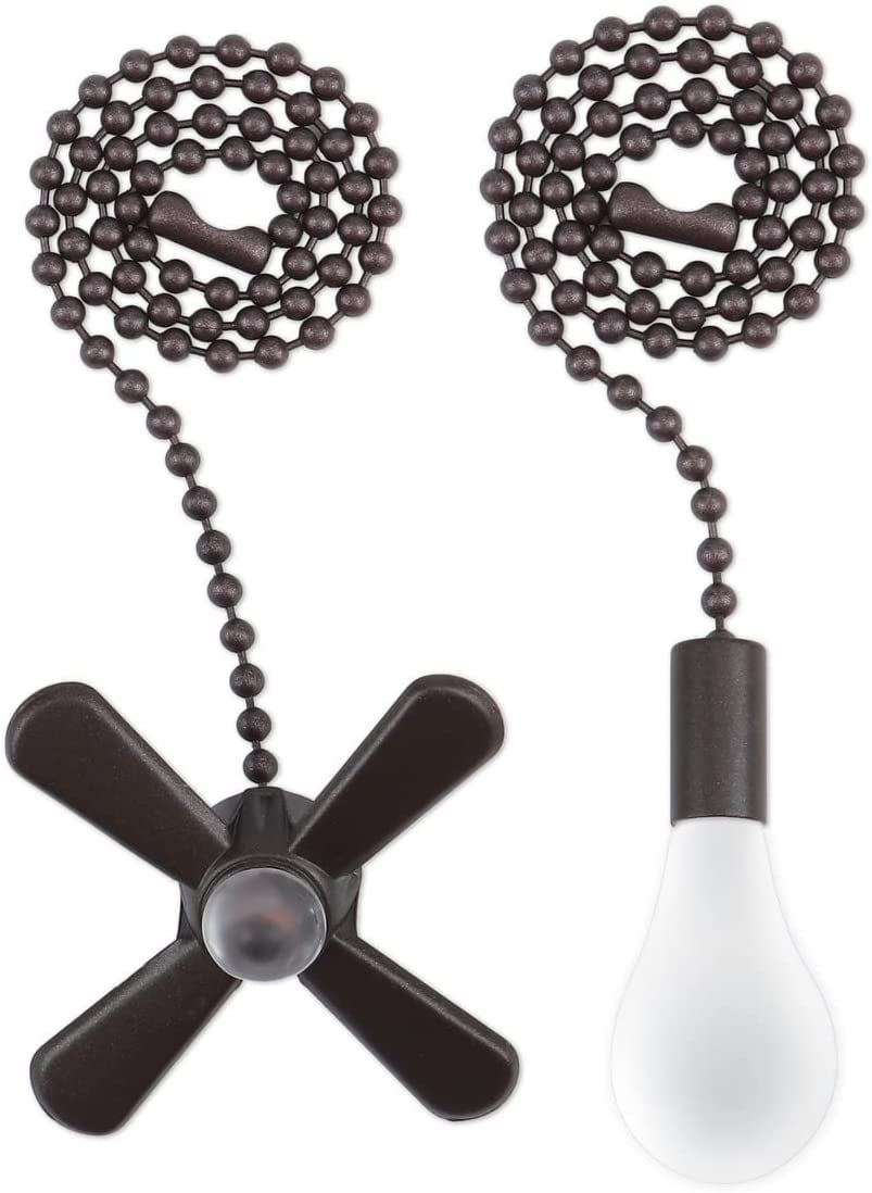 Ceiling Fan Pull Chain Light Bulb & Fan Pattern Pull Chain Pendant