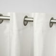 thumbnail image 5 of Exclusive Home Curtains Chateau Striped Faux Silk Grommet Top Curtain Panel Pair, 54x96, White/Sand, 5 of 7