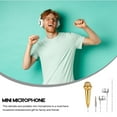 thumbnail image 3 of COOPHYA 2Pcs Small Portable Microphone for Phone and Tablet Recording Singing Assorted Colors, 3 of 8
