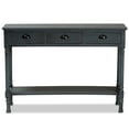 thumbnail image 4 of Baxton Studio Garvey Modern Metal Console Table, Drawer Included, Grey, 4 of 9