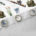 thumbnail image 4 of Manfei Pike Fish Black Out Curtains,Outdoor Fishing Hook Curtains Pack of 2 (42x63 Each),Rustic Farmhouse Cabin Bedroom Curtains For Boys Teens,Microfiber Bedroom Decor, 4 of 6
