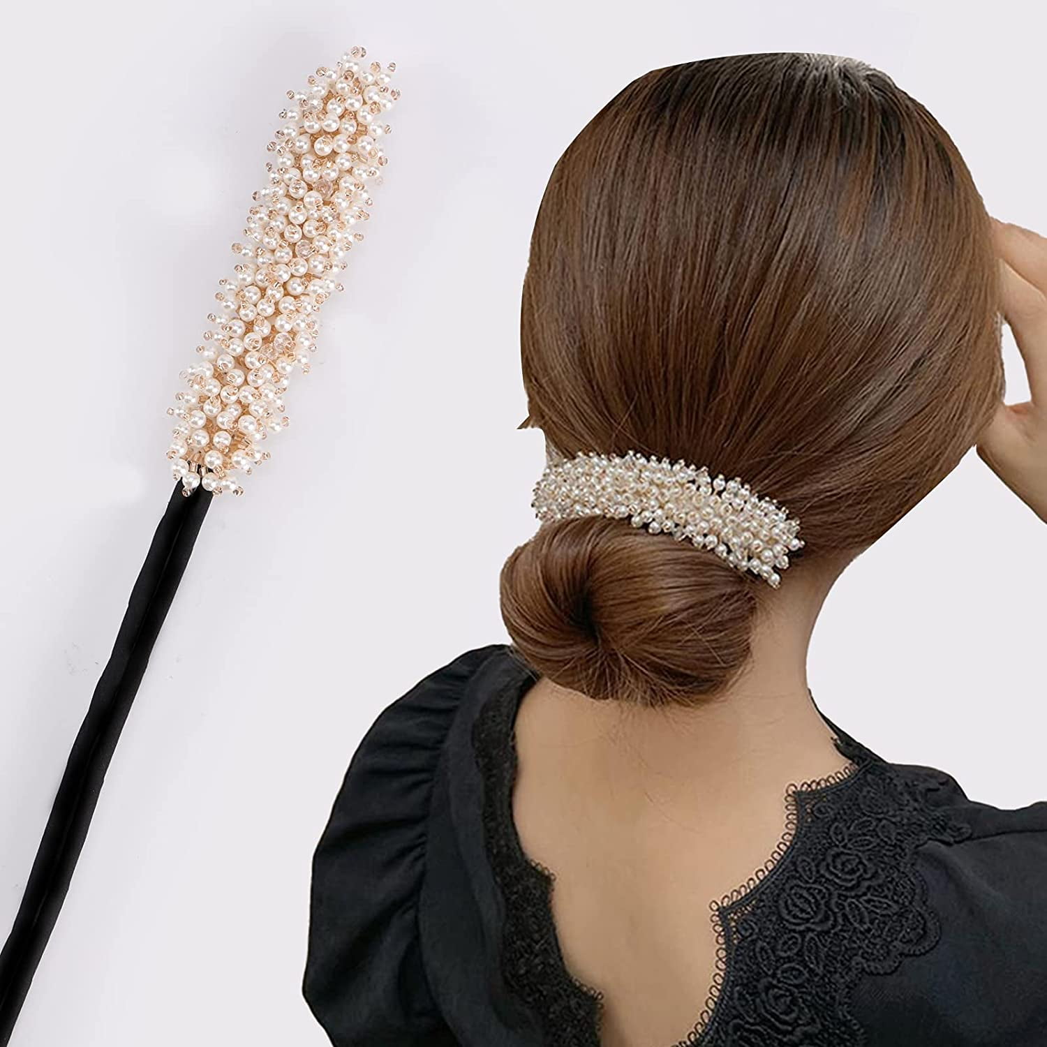 2021 Deft Bun Rhinestone Hair Bun Maker, Magic Hair Styling Deft Bun, Bun Maker For Hair, Hair Bun Accessories For Women, Elegant Deft Bun, Flower Bud Head Coil Hair Device 1Pcs (Style 2021 Deft Bun Rhinestone Hair Bun Maker, Magic Hair Styling Deft Bun, Bun Maker For Hair, Hair Bun Accessories For Women, Elegant Deft Bun, Flower Bud Head Coil Hair Device 1Pcs (Style