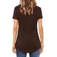 thumbnail image 4 of Puntoco Mujeres tops Sexy con cuello en V Cruz Collar Soild Camiseta de manga corta Blusa Puntoco Puntoco-6076, 4 of 7