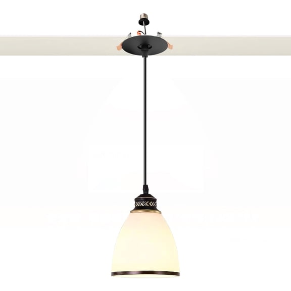 Kiven Glass Can Lights Retrofit Recessed Lighting with E26 Power Outlet Adapter, 4/5/6 Inch Replacement Conversion Kit, Farmhouse Pendant Lighting for Hallway Kitchen-TB1266