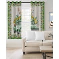 thumbnail image 2 of Easter Bunny Blackout Curtains for Bedroom Living Room Darkening Curtains 63 Inches Long Spring Trucks Easter Eggs Floral Burlap Window Curtain 2 Panels Set Window Treatment Grommet Drapes 42"x63", 2 of 9