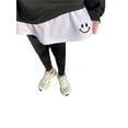 thumbnail image 1 of ITFABS Chandail à Capuchon Taille Haute pour Femmes Jupe de Fête de Rue Fendue sur le Côté, 1 of 2