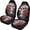 Skull Rose Pattern, variant on XYZCANDO Green Bat Car Seat Covers for Man Waterproof Car Front Seat Covers Soft Elastic, for Vehicle SUV Van