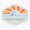 1pcs, variant on Amelia Island Florida Sunrise Sunset Sticker