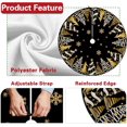 thumbnail image 2 of Black Gold Christmas Tree Skirt, 48 Inches Lace-up Golden Snowflake Xmas Tree Skirt, New Year 2026 Winter Holiday Party Indoor Decoration Home Decor, 2 of 6