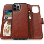 CASEOWL Wallet Case Compatible for iPhone 13 Pro Max Case Wallet Magnetic Detachable-2 in 1 Folio Leather Wallet Case