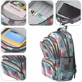 thumbnail image 4 of Boho Bohemia Flower Backpack for School,Cute School Bag,Schoolbag with Adjustable Shoulder Straps & Padded Back,16.9 Inch, 4 of 5