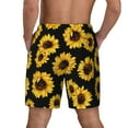 thumbnail image 4 of Gaeub Sunflower 6 Mens Swim Trunks Stretch Beach Shorts Quick Dry for Men Swim Shorts Swimwear with Pockets- Medium, 4 of 9