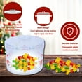 thumbnail image 5 of Christmas-Themed Plastic Containers with Lids, 12.5-oz Clear Printed (Set of 2-Design Varies) Santa Gingerbread Men Holiday Trucks Garden Gnomes Food Safe Container w/ Bonus Snoep in Beperkte Oplage, 5 of 7