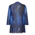 thumbnail image 5 of DeHolifer T-Shirts for Women Plus Size V-Neck Novelty Printed 3/4 Sleeve Casual Loose Tunic Tops Blue S, 5 of 6