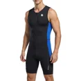 thumbnail image 1 of Qualidyne Traje de Triatlón sin Mangas para Hombre, Traje de una Pieza Acolchado para Nadar, Andar en Bicicleta y Correr con 2 Bolsillos de Malla, 1 of 7