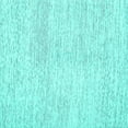 thumbnail image 1 of Ahgly Company Indoor Square Abstract Turquoise Blue Contemporary Area Rugs, 7' Square, 1 of 4