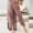 Wine, variant on Babysbule Long Pants for Women Ladies Fashion Solid Color Pokets Botton Casual Elastic Drawstring Trousers Pants