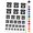 Black, variant on Rotary Dial Phone Water Resistant Temporary Tattoo Set Fake Body Art Collection - Purple