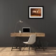 thumbnail image 3 of Volkers, Emil 18x15 Black Ornate Wood Framed with Double Matting Museum Art Print Titled - Saddled sport horse, 3 of 4
