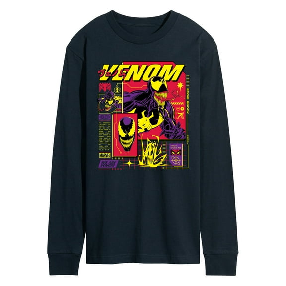 Marvel Venom - Dark Digital - Men's Long Sleeve Graphic T-Shirt