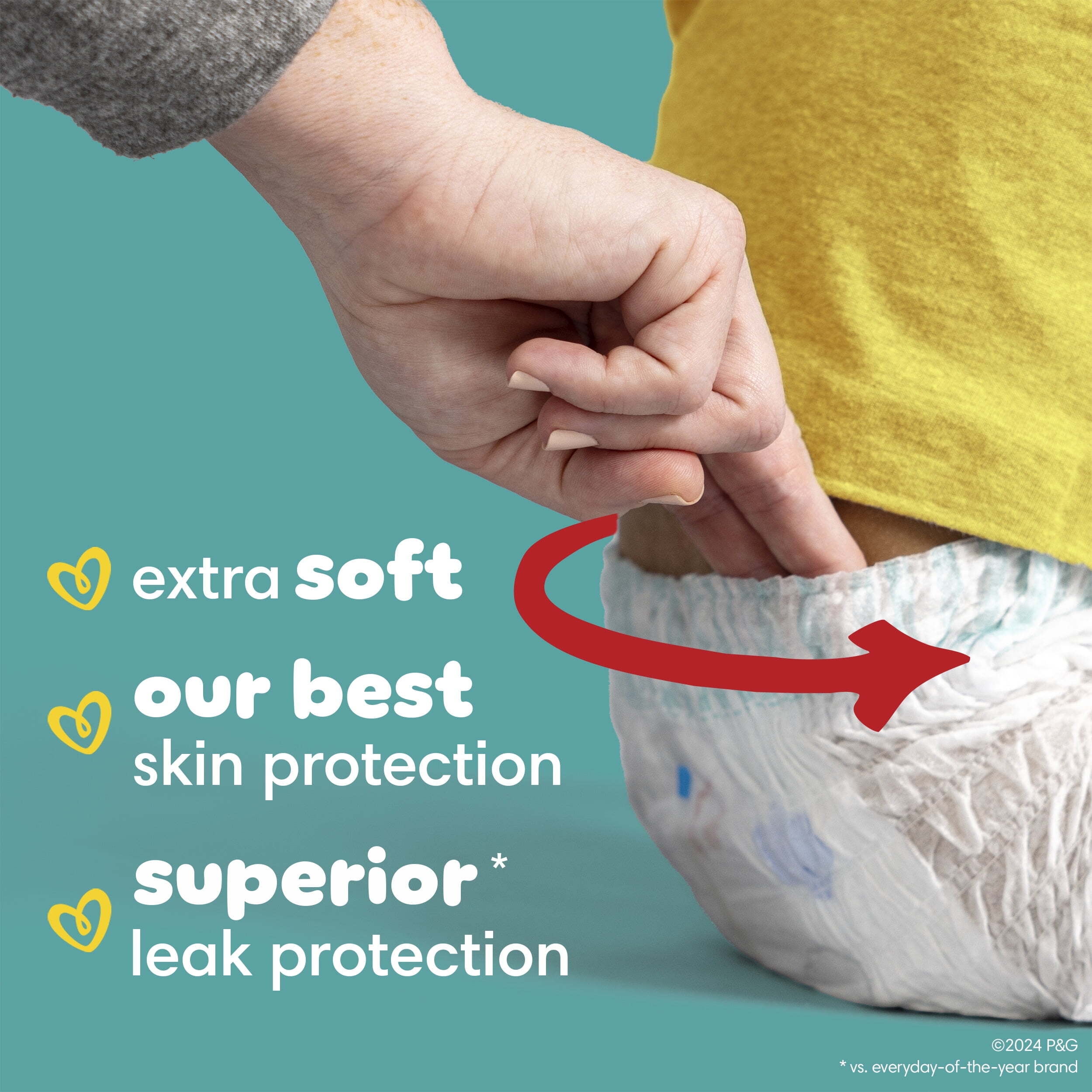 Pampers Swaddlers 360 Pull-On Baby Diapers Size 6, 68 Count (Select for More Options)
