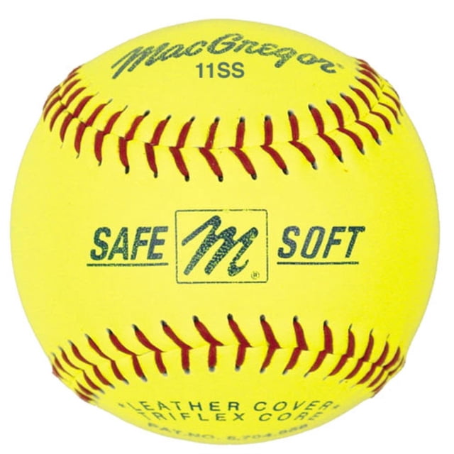 MacGregor Softbol de entrenamiento seguro/suave de 11 pulgadas (una docena): el embalaje puede variar