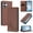 Brown, variant on For Apple iPhone 16 Pro Max 6.9" 【RFID Blocking 】Protective Purse Case Peony Strong Magnetic Attachment/Closure, Card Slots/Pocket, PU Leather Flip Wallet Case,Blue,For iPhone 16 Pro Max