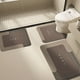 thumbnail image 2 of 3 Piece Bathroom Toilet Mat Set Super Absorbent Dry Washable Non Slip Backing For Safe And Easy Cleaning Perfects For Any Home Hotel Shower Room, 2 of 6