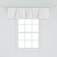 thumbnail image 2 of Ambesonne Geometric Window Valance, Lines Shapes with Squares, 42" x 18", Black and White, 2 of 3
