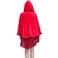 thumbnail image 4 of Disfraces de Halloween 2024 S-XL Capa gótica de Halloween Disfraz de Caperucita Roja talla grande disfraz de actuación disfraz de reina, 4 of 4