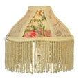 thumbnail image 1 of Abat-jour en Tissu et Franges Roses 6"W, 1 of 3