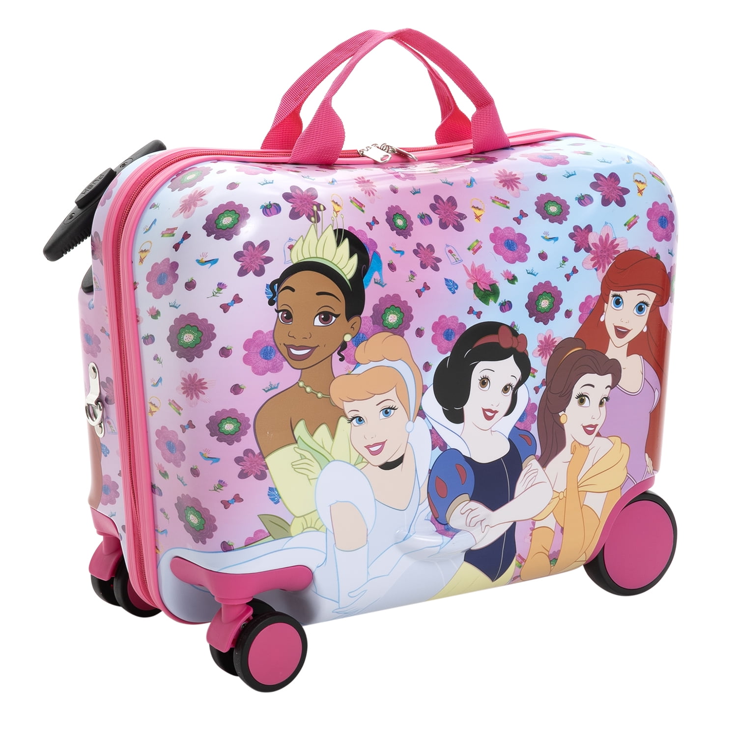 Disney Princess Kid s Ride On Luggage Pink Walmart