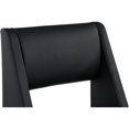 thumbnail image 6 of Pemberly Row Contemporary Black Vegan Leather Dining Chair (Set of 2), 6 of 8