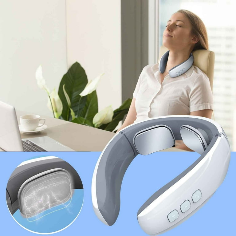 YiFudd Cervical Spine Massager, Electric Pulses Neck Massager for Pain  Relief, Portable Neck Massager - 2 Head 5 Kinds of Massage Modes, for  Elders/Men & Women Friend/Gift 