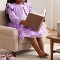 thumbnail image 6 of 18 Inch Doll Clothes Set, Knit Cardigan & Tulle Dress with 3D Butterfly, Winter Princess Outfit for Dolls, 6 of 6
