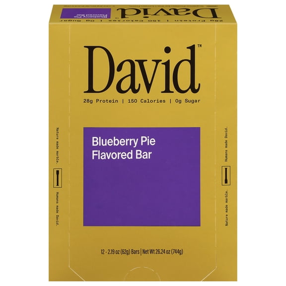 David Blueberry Pie Flavored Bar 12 - 2.19 oz Bars