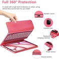 thumbnail image 5 of Backlit Wireless Bluetooth Keyboard Folio with Pencil Holder for 12.9-inch iPad Pro, iPad 5th/6th Gen & 13-inch iPad Air M2 (2024) / M3 (2025),Red, 5 of 5