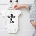 thumbnail image 5 of The Snuggle Is Real Funny Pun Cute Romper Boys or Girls Infant Baby Brisco Brands 18M, 5 of 6