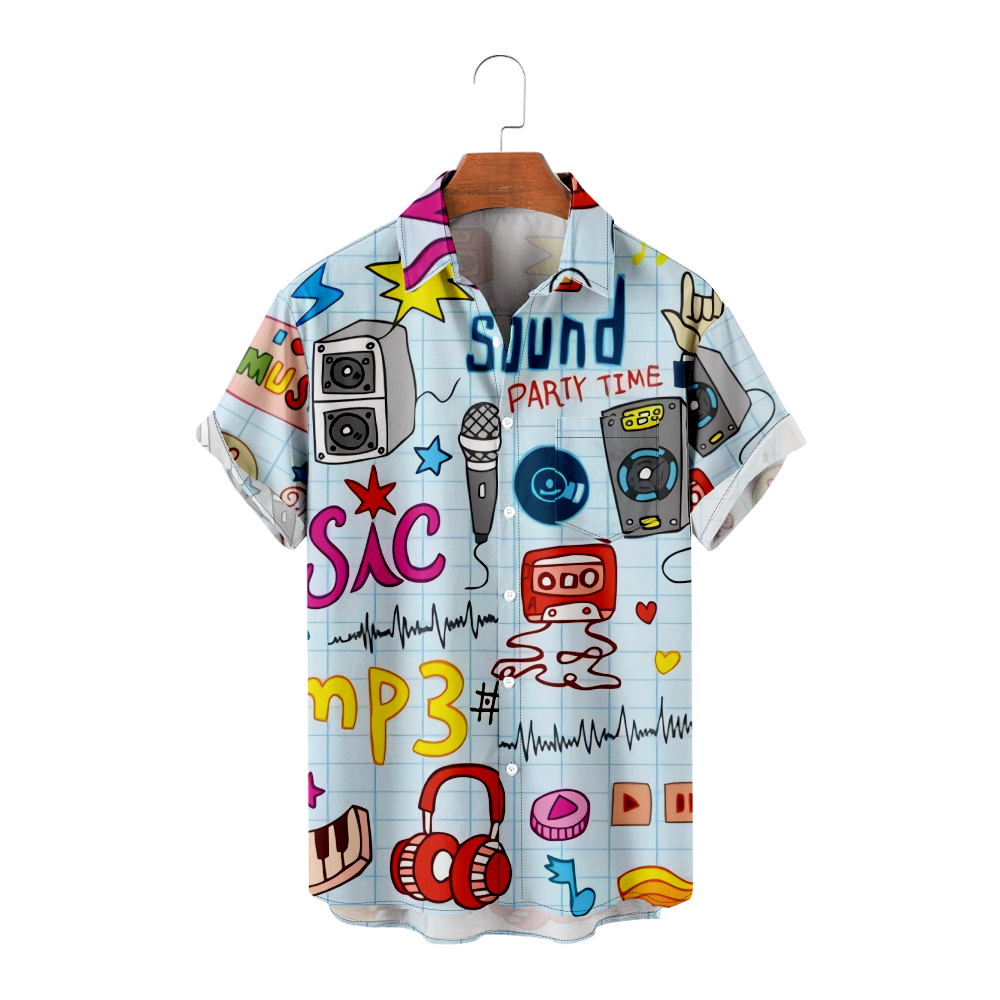 custom printed button shirts
