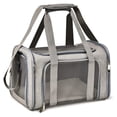 thumbnail image 1 of Bolsa de transporte portátil para mascotas, mochila plegable para cachorros y gatitos, bolsa de transporte transpirable aprobada por la aerolínea para perros pequeños y gatos, 1 of 4