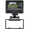 New Rockville Black Full Metal License Plate Camera + 7" Dash Mount Car Monitor