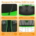 thumbnail image 5 of KOFUN 14FT Trampoline for Kids and Adults, Recreational Trampoline with Basketball Hoop and Ladder, Outdoor Backyard Trampoline with Enclosure Net, 1400LBS Capacity, Easy to Install, Green, 5 of 8