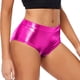 thumbnail image 1 of MKLEKYY Pantalones Cortos De Mezclilla Para Mujer, De Cintura Alta, Metálicos, Tipo Botín, Para Bailar, Ropa De Club, 1 of 4